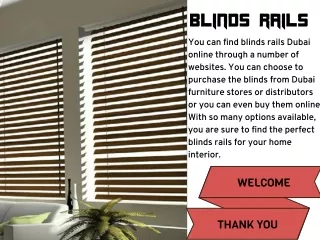 blinds rails