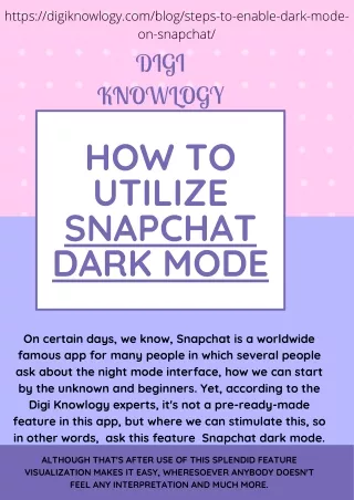https digiknowlogy com blog steps to enable dark