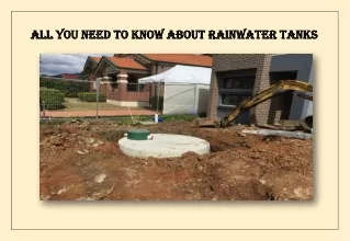 PDF: All You Need To Know About Rainwater Tanks