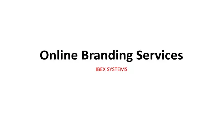 online branding services