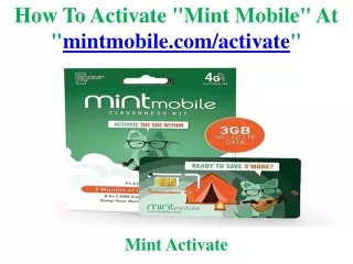 how to activate mint mobile at mintmobile
