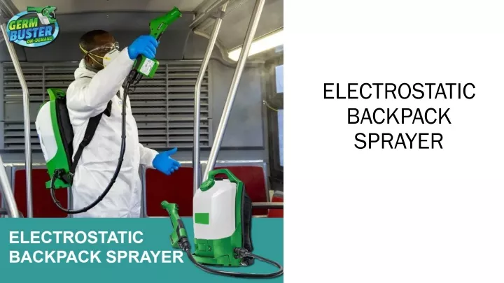 electrostatic backpack sprayer