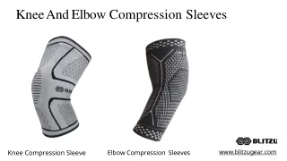 Knee And Elbow Compression Sleeves