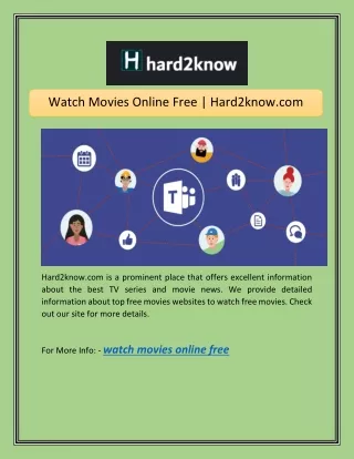 Watch Movies Online Free | Hard2know.com