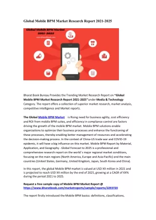 global mobile bpm market research report 2021 2025