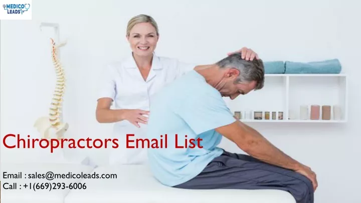 chiropractors email list