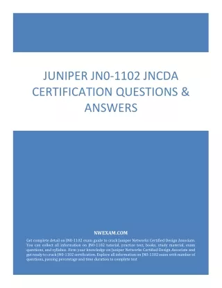 juniper jn0 1102 jncda certification questions