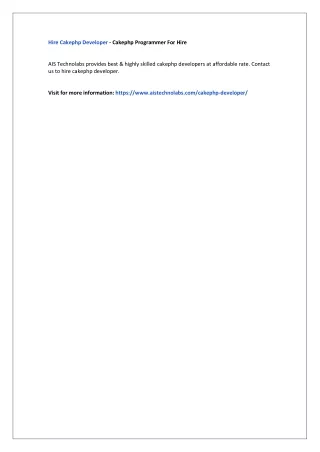 hire cakephp developer cakephp programmer for hire