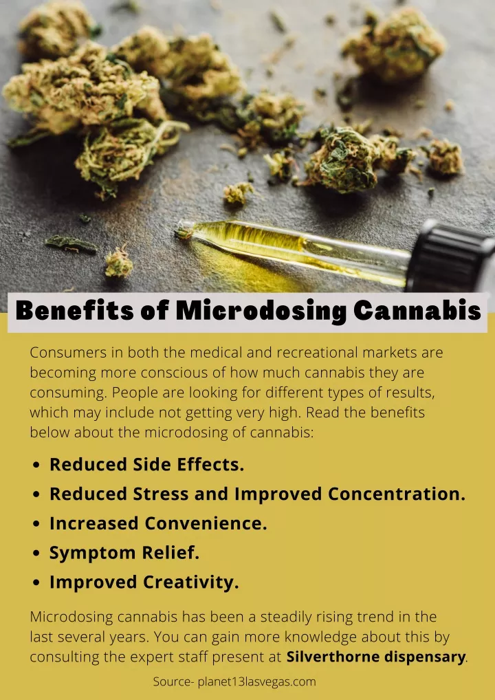 benefits of microdosing cannabis