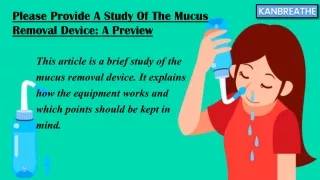 Mucus removal device
