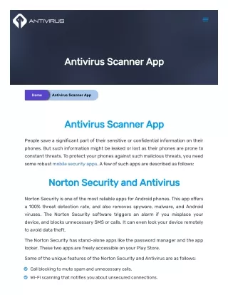 antivirus scanner app