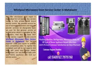 Whirlpool washing machine customer care in Mumbai
