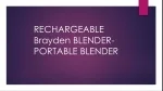 Hand Blender - Rechargeable Blender - Buy Online At Harkin - slide 1