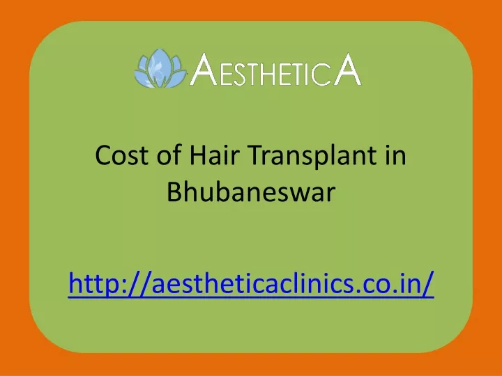 cost of hair transplant in bhubaneswar