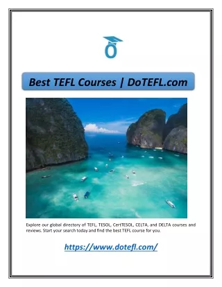 Best TEFL courses