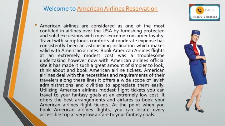 welcome to american airlines reservation