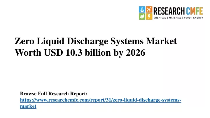 zero liquid discharge systems market worth