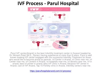 IVF Process - Parul Hospital