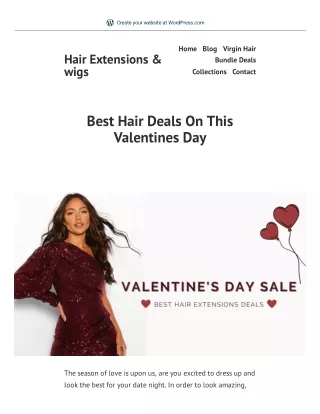 Best Hair Deals On This Valentines Day