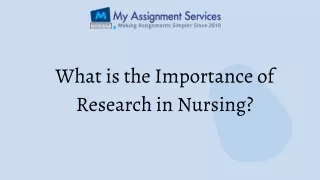 what is the importance of research in nursing