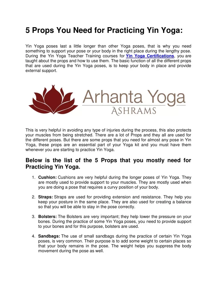 5 props you need for practicing yin yoga yin yoga