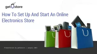 how to set up and start an onl ine electronics