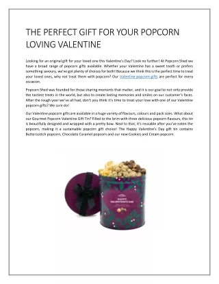 THE PERFECT GIFT FOR YOUR POPCORN LOVING VALENTINE