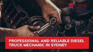 Professional and Reliable Diesel Truck Mechanic in Sydney