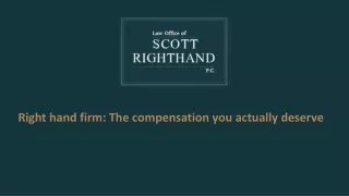 Right hand firm: The compensation you actually deserve