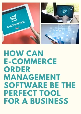 How can Ecommerce order management software be the perfect tool for a Business?