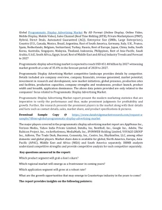 global programmatic display advertising market