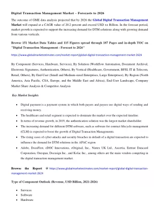 digital transaction management market forecasts