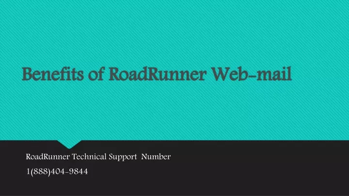 benefits of roadrunner web mail