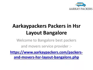 aarkaypackers packers in hsr layout bangalore