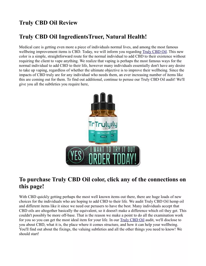 truly cbd oil review