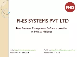 Business Management Software Provider in India & Maldives