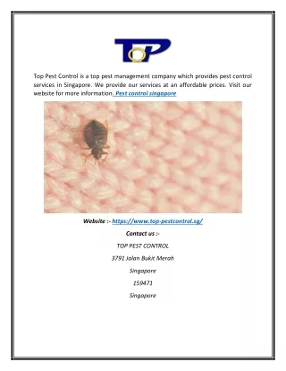 top pest control is a top pest management company