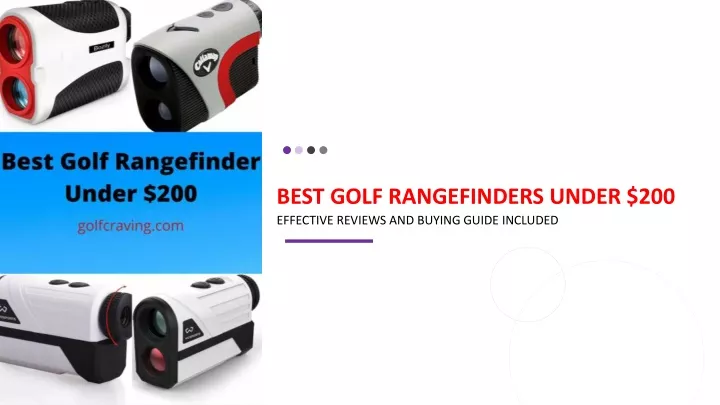 best golf rangefinders under 200 effective