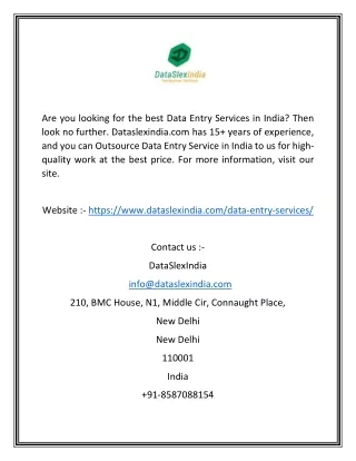 are you looking for the best data entry services