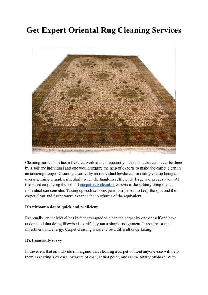 get expert oriental rug cleaning services