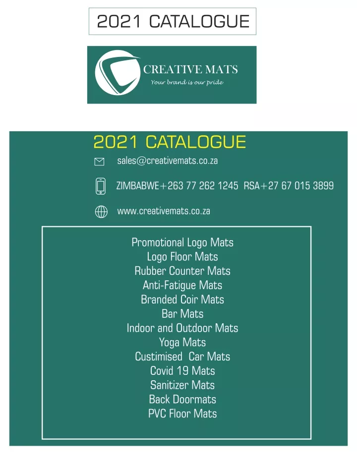 2021 catalogue