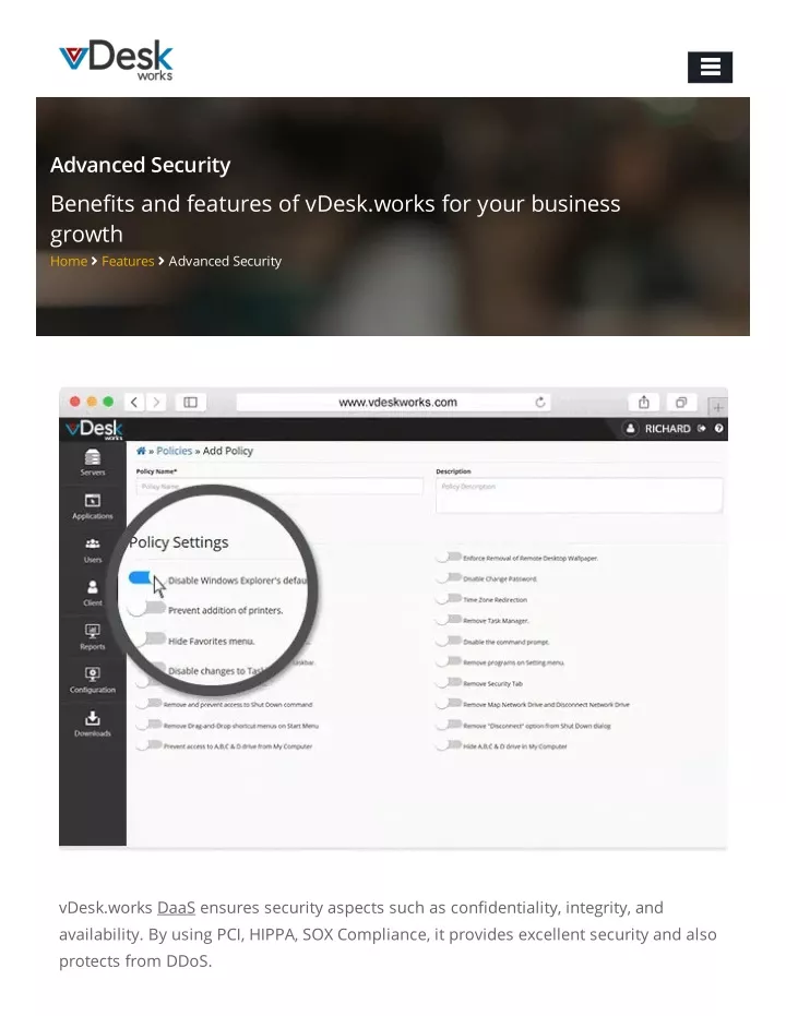 advanced security bene ts and features of vdesk