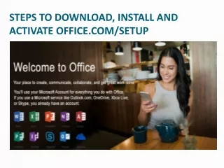steps to download install and activate office com setup