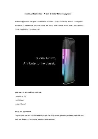 suorin air pro review a new better flavor