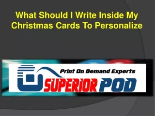 What Should I Write Inside My Christmas Cards To Personalize
