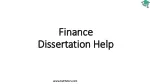 finance dissertation help - slide 1