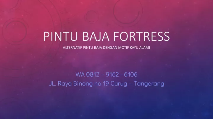 pintu baja fortress