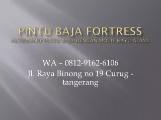 WA 0812-9162-6106 Pintu Baja Ringan Kamar Mandi,