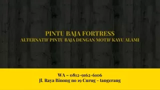 WA 0812-9162-6106 (FORTRESS) Pintu Rumah