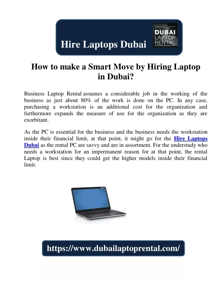 hire laptops dubai